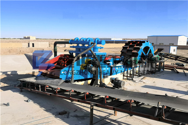 機制砂尾礦污泥壓濾機和輪斗式洗砂機河南南陽順利投產(chǎn)